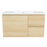 Nevada Vanity 900mm Centre Bowl Alpha Top Wall hung (NEV-V-900-C-APH-W)