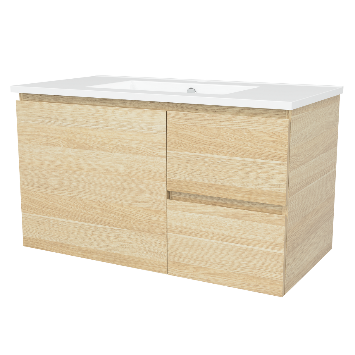 Nevada Vanity 900mm Centre Bowl Alpha Top Wall hung (NEV-V-900-C-APH-W)