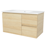 Nevada Vanity 900mm Centre Bowl Alpha Top Wall hung (NEV-V-900-C-APH-W)