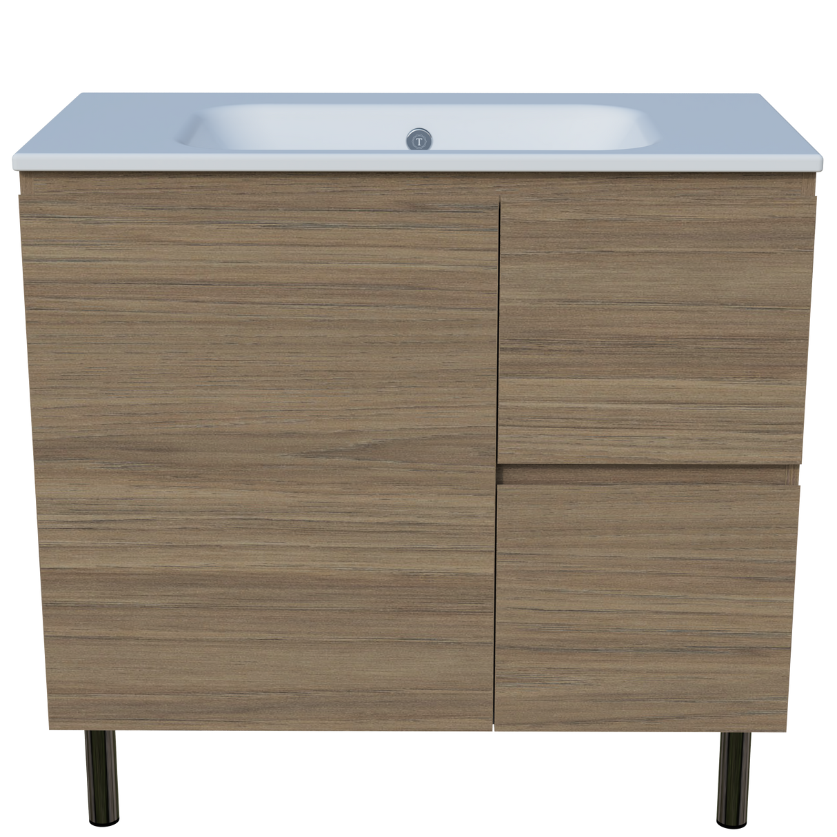 Nevada Vanity 900mm Centre Bowl Haven Top On Legs (NEV-V-900-C-HVN-L)