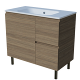 Nevada Vanity 900mm Centre Bowl Haven Top On Legs (NEV-V-900-C-HVN-L)