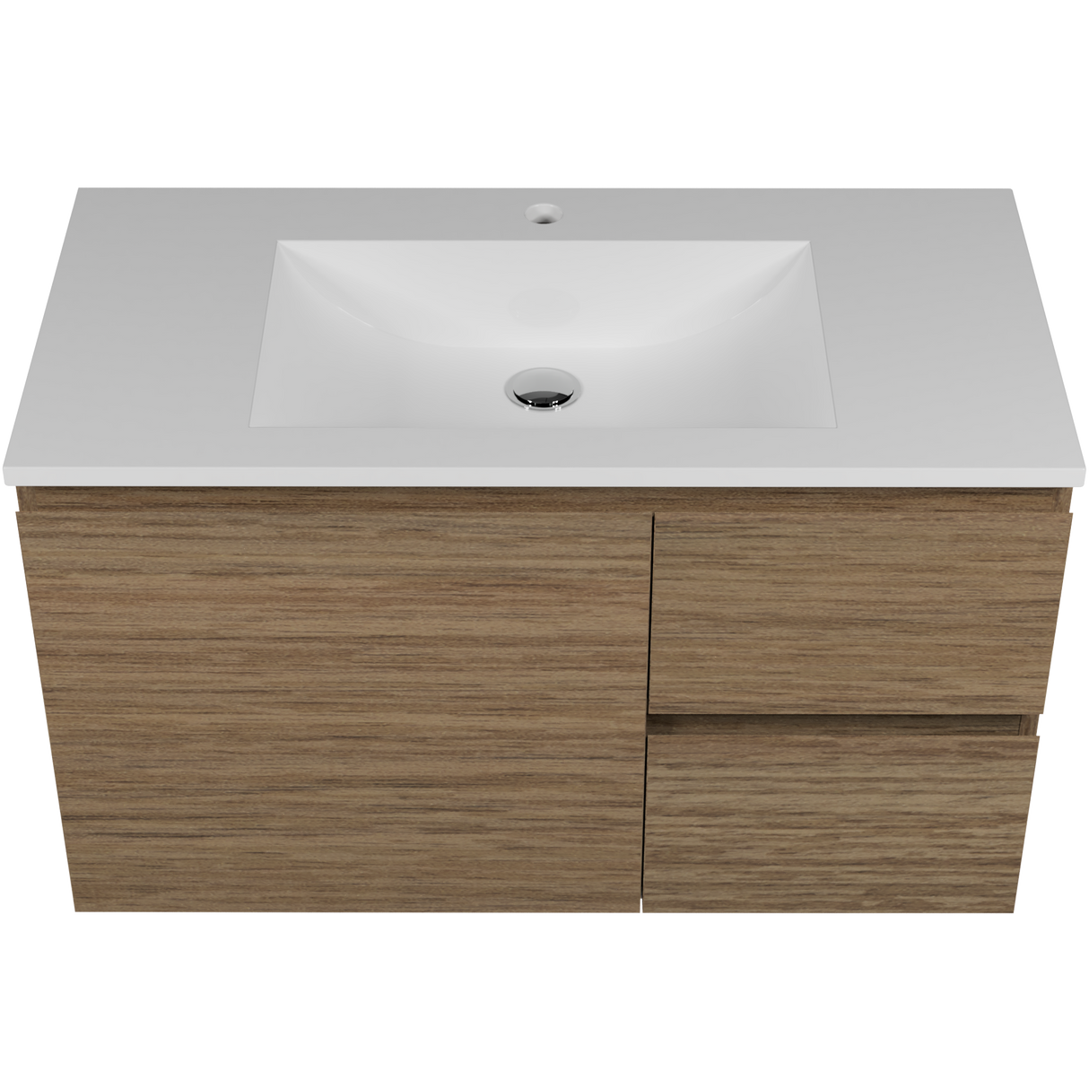 Nevada Vanity 900mm Centre Bowl Regal Top Wall hung (NEV-V-900-C-REG-W)