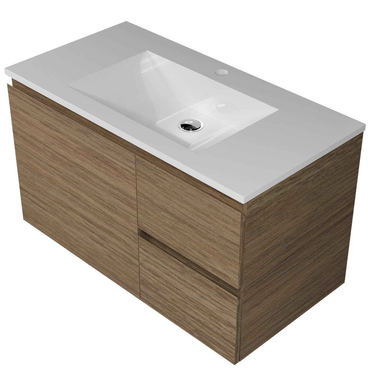Nevada Vanity 900mm Centre Bowl Regal Top Wall hung (NEV-V-900-C-REG-W)