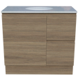 Nevada Vanity 900mm Centre White Gloss Under Counter Basin SilkSurface Top Floor standing (NEV-V-900-C-SSU-F)