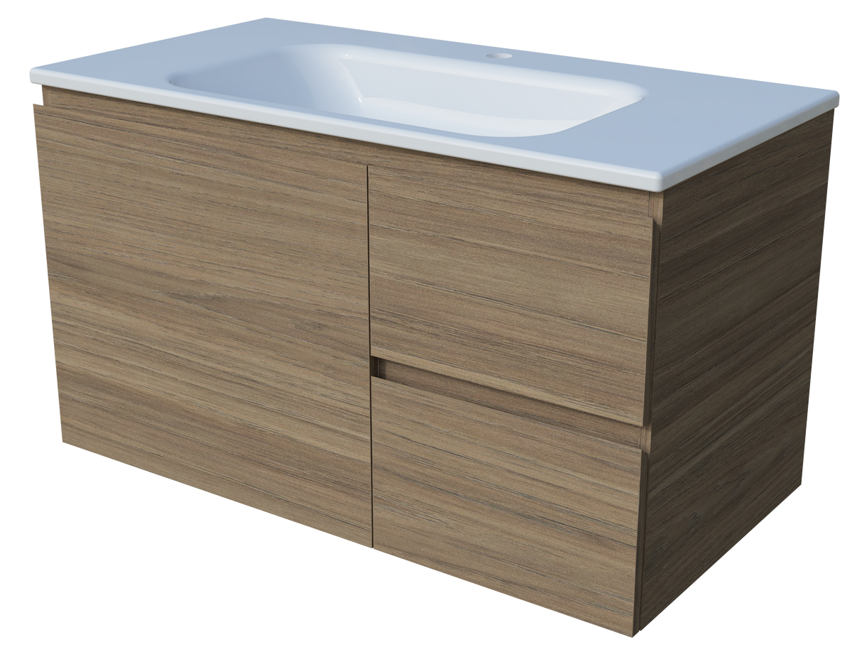 Nevada Vanity 900mm Centre Bowl Stadium Top Wall hung (NEV-V-900-C-STD-W)