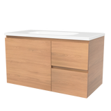 Nevada Vanity 900mm Centre Bowl Stadium Top Wall hung (NEV-V-900-C-STD-W)