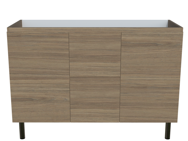 Nevada Cabinet Only 1200mm Double Bowl  On Legs