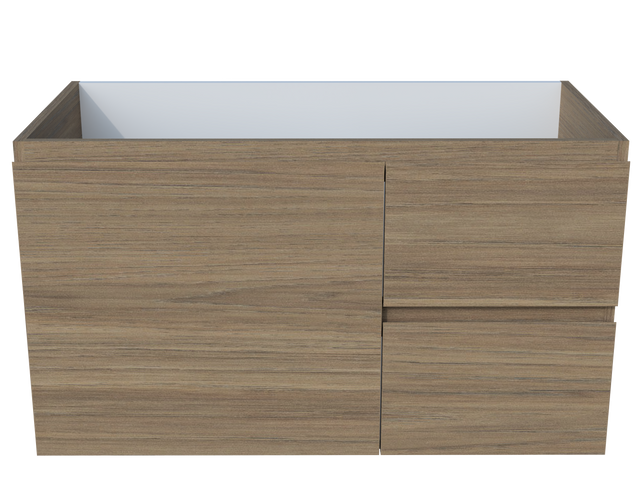 Nevada Cabinet Only 900mm Right Bowl Wall hung