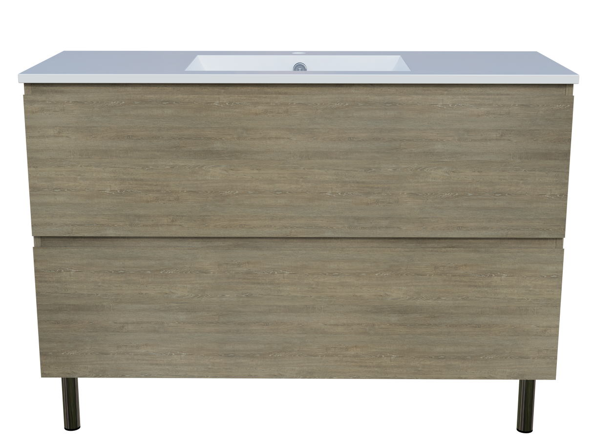 Nevada Plus Vanity 1200mm Centre Bowl Alpha Top On Legs (NEVP-V-1200-C-APH-L)