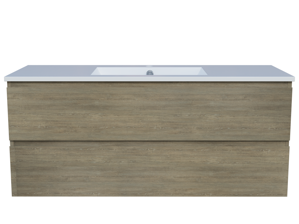 Nevada Plus Vanity 1200mm Centre Bowl Alpha Top Wall hung (NEVP-V-1200-C-APH-W)