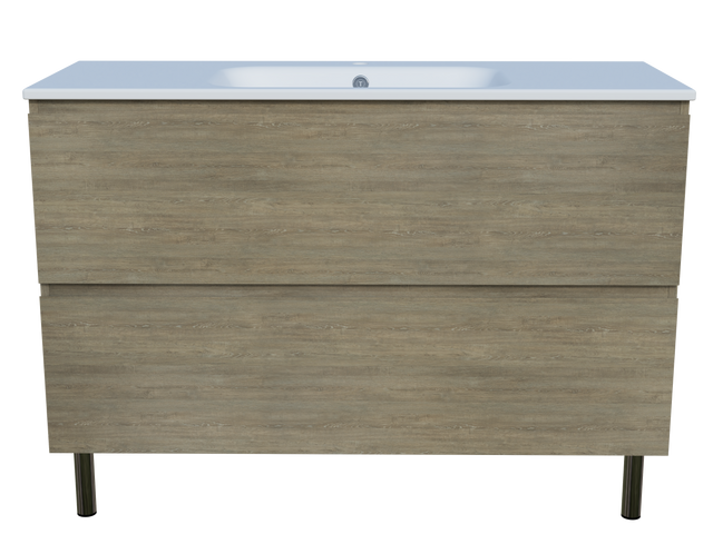 Nevada Plus Vanity 1200mm Centre Bowl Haven Top On Legs (NEVP-V-1200-C-HVN-L)