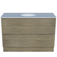 Nevada Plus Vanity 1200mm Centre White Gloss Under Counter Basin SilkSurface Top Floor standing (NEVP-V-1200-C-SSU-F)
