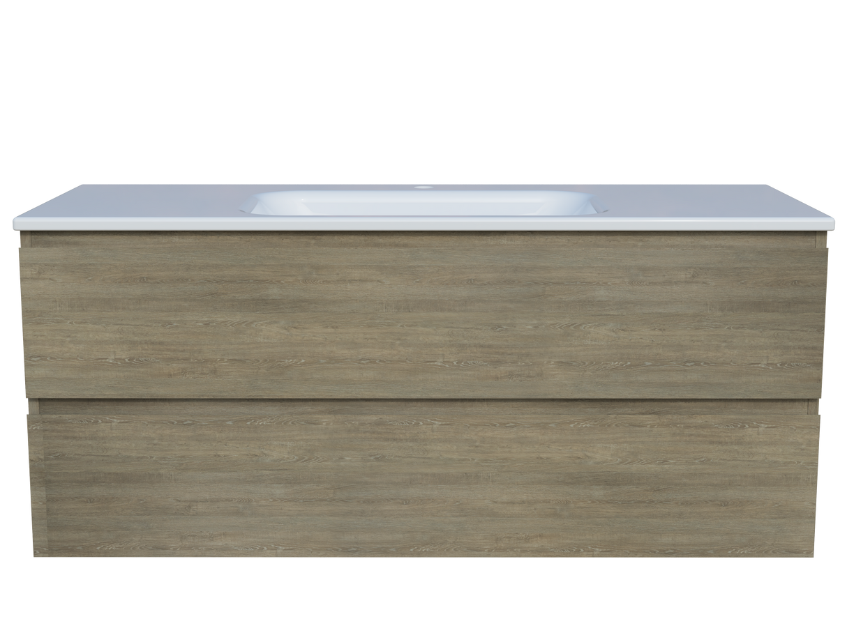 Nevada Plus Vanity 1200mm Centre Bowl Stadium Top Wall hung (NEVP-V-1200-C-STD-W)