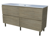 Nevada Plus Vanity 1500mm Centre Bowl Alpha Top On Legs (NEVP-V-1500-C-APH-L)