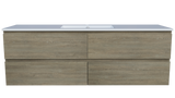Nevada Plus Vanity 1500mm Centre Bowl Alpha Top Wall hung (NEVP-V-1500-C-APH-W)