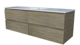 Nevada Plus Vanity 1500mm Centre Bowl Alpha Top Wall hung (NEVP-V-1500-C-APH-W)