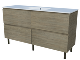 Nevada Plus Vanity 1500mm Centre Bowl Haven Top On Legs (NEVP-V-1500-C-HVN-L)