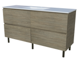 Nevada Plus Vanity 1500mm Centre Bowl Regal Top On Legs (NEVP-V-1500-C-REG-L)