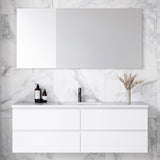Nevada Plus Vanity 1500mm Centre Bowl Regal Top Wall hung (NEVP-V-1500-C-REG-W)