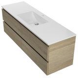 Nevada Plus Vanity 1500mm Centre Bowl Regal Top Wall hung (NEVP-V-1500-C-REG-W)