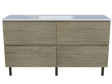 Nevada Plus Vanity 1500mm Centre Bowl Stadium Top On Legs (NEVP-V-1500-C-STD-L)