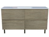 Nevada Plus Vanity 1500mm Centre Bowl Stadium Top On Legs (NEVP-V-1500-C-STD-L)