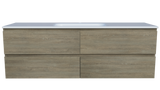 Nevada Plus Vanity 1500mm Centre Bowl Stadium Top Wall hung (NEVP-V-1500-C-STD-W)