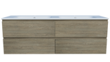 Nevada Plus Vanity 1500mm Double Bowl Haven Top Wall hung (NEVP-V-1500-D-HVN-W)