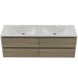 Nevada Plus Vanity 1500mm Double Bowl Regal Top Wall hung (NEVP-V-1500-D-REG-W)