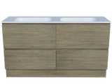 Nevada Plus Vanity 1500mm Double Bowl Stadium Top Floor standing (NEVP-V-1500-D-STD-F)
