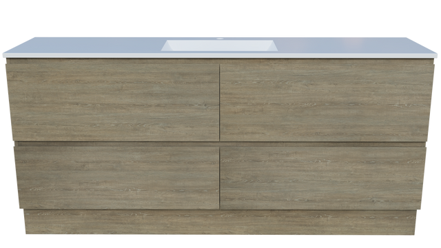 Nevada Plus Vanity 1800mm Centre Bowl Regal Top Floor standing (NEVP-V-1800-C-REG-F)