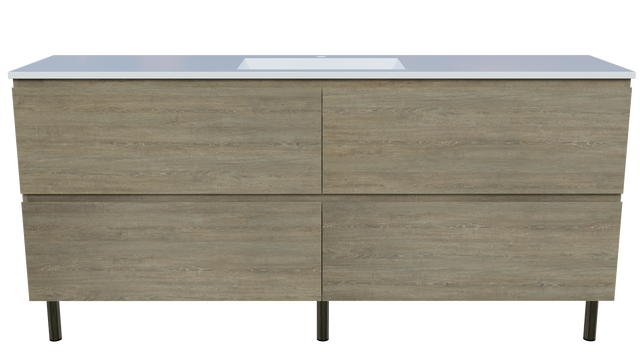 Nevada Plus Vanity 1800mm Centre Bowl Regal Top On Legs (NEVP-V-1800-C-REG-L)