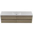 Nevada Plus Vanity 1800mm Centre Bowl Regal Top Wall hung (NEVP-V-1800-C-REG-W)