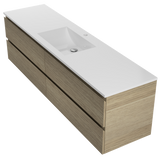 Nevada Plus Vanity 1800mm Centre Bowl Regal Top Wall hung (NEVP-V-1800-C-REG-W)