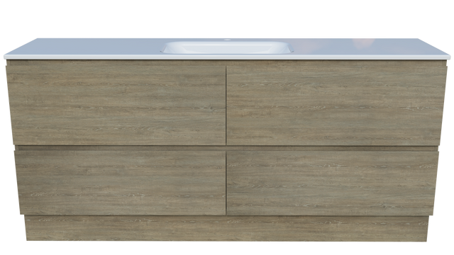 Nevada Plus Vanity 1800mm Centre Bowl Stadium Top Floor standing (NEVP-V-1800-C-STD-F)