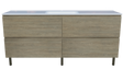 Nevada Plus Vanity 1800mm Centre Bowl Stadium Top On Legs (NEVP-V-1800-C-STD-L)
