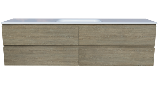 Nevada Plus Vanity 1800mm Centre Bowl Stadium Top Wall hung (NEVP-V-1800-C-STD-W)