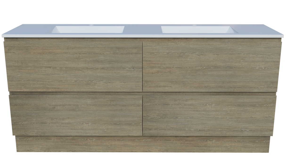 Nevada Plus Vanity 1800mm Double Bowl Regal Top Floor standing (NEVP-V-1800-D-REG-F)