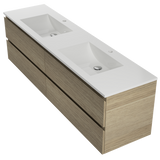 Nevada Plus Vanity 1800mm Double Bowl Regal Top Wall hung (NEVP-V-1800-D-REG-W)