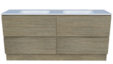 Nevada Plus Vanity 1800mm Double Bowl Stadium Top Floor standing (NEVP-V-1800-D-STD-F)
