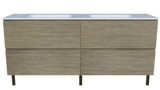 Nevada Plus Vanity 1800mm Double Bowl Stadium Top On Legs (NEVP-V-1800-D-STD-L)