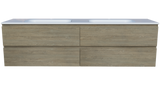 Nevada Plus Vanity 1800mm Double Bowl Stadium Top Wall hung (NEVP-V-1800-D-STD-W)