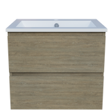 Nevada Plus Vanity 600mm Centre Bowl Alpha Top Wall hung (NEVP-V-600-C-APH-W)