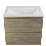 Nevada Plus Vanity 600mm Centre Bowl Regal Top Wall hung (NEVP-V-600-C-REG-W)