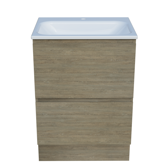 Nevada Plus Vanity 600mm Centre Bowl Stadium Top Floor standing (NEVP-V-600-C-STD-F)