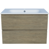 Nevada Plus Vanity 750mm Centre Bowl Haven Top Wall hung (NEVP-V-750-C-HVN-W)