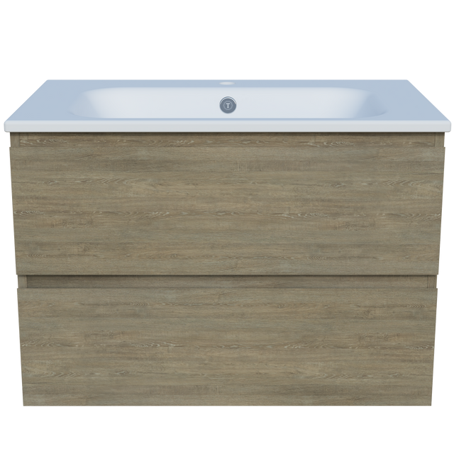 Nevada Plus Vanity 750mm Centre Bowl Haven Top Wall hung (NEVP-V-750-C-HVN-W)