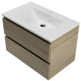 Nevada Plus Vanity 750mm Centre Bowl Regal Top Wall hung (NEVP-V-750-C-REG-W)