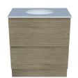 Nevada Plus Vanity 750mm Centre White Gloss Under Counter Basin SilkSurface Top Floor standing (NEVP-V-750-C-SSU-F)