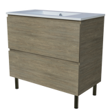 Nevada Plus Vanity 900mm Centre Bowl Alpha Top On Legs (NEVP-V-900-C-APH-L)